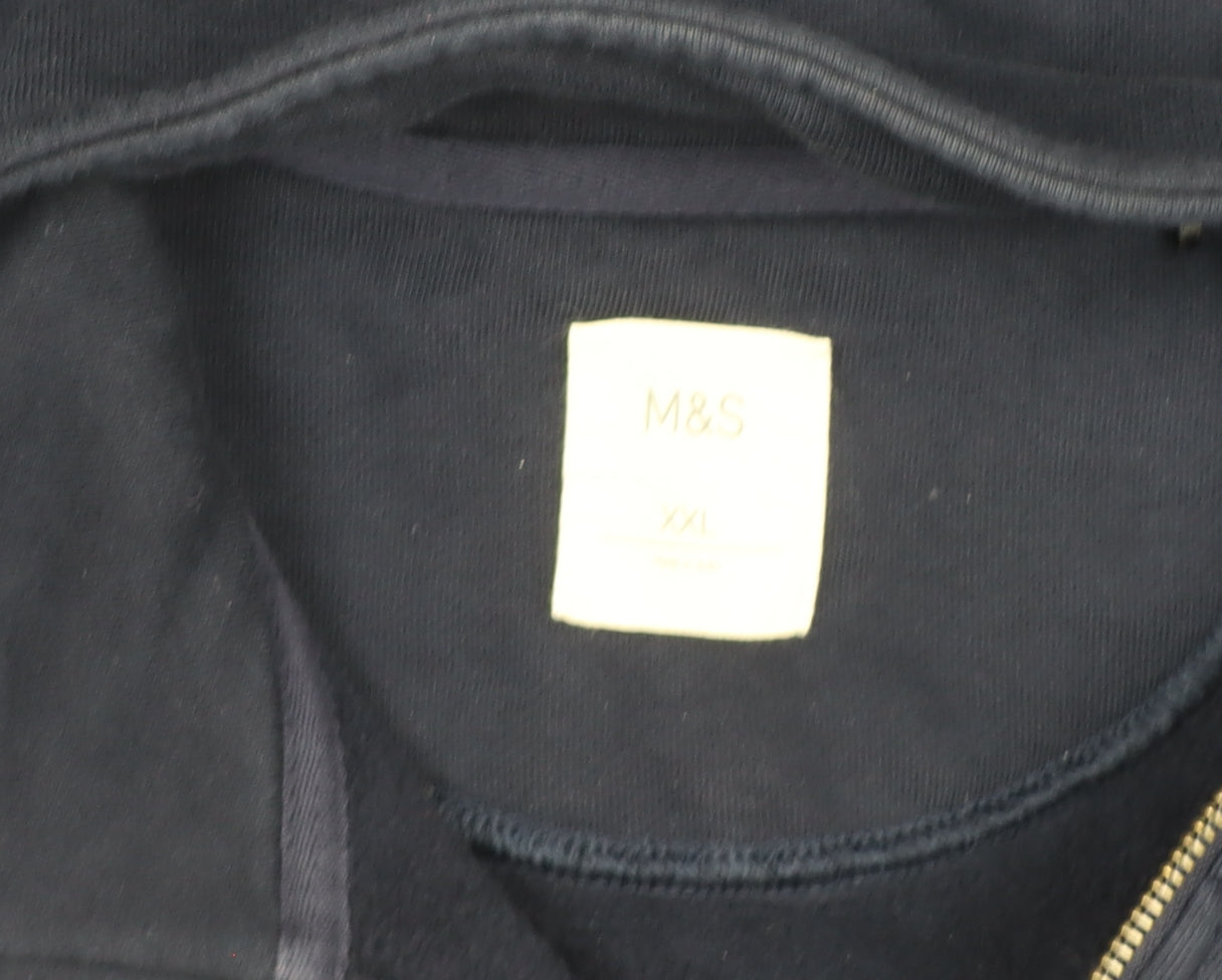 Womens UK Size 2XL Marks and Spencer Blue Pullover Sweatshirt