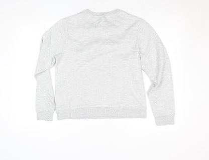 Debenhams Girls Grey Penguin Pullover Sweatshirt Size 12 Years