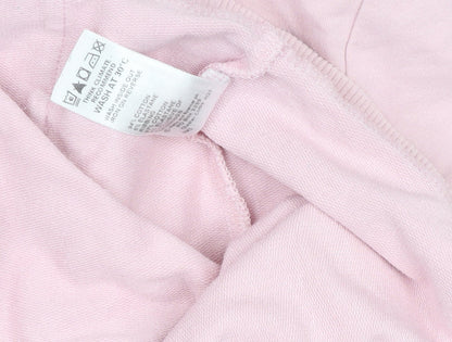 Marks and Spencer Girls Pale Pink Full Zip Hoodie 13-14 Years