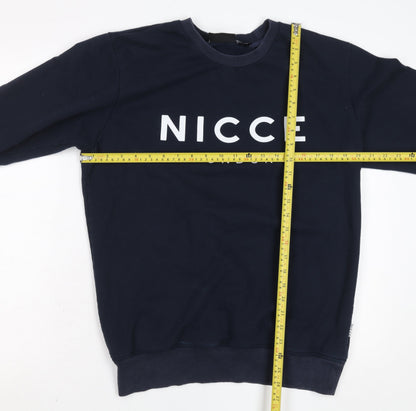Womens UK Size L NICCE London Blue Pullover Sweatshirt