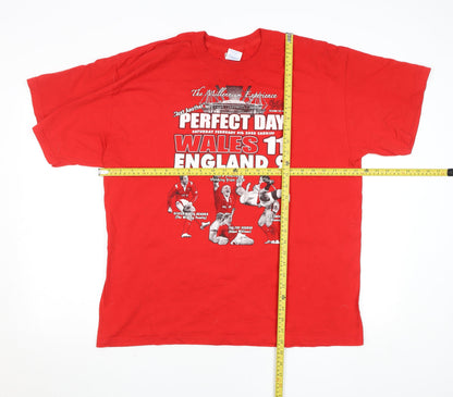 Mens UK Size XL Gildan Red  T-Shirt
