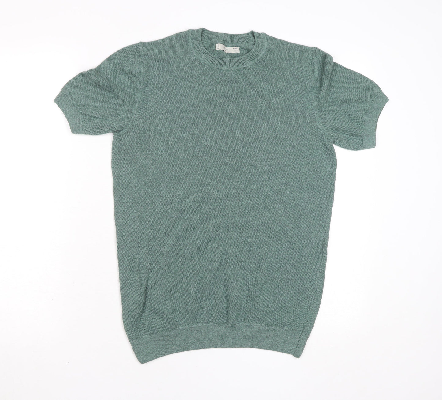 Unisex Adults UK Size S MNG Green Basic T-Shirt