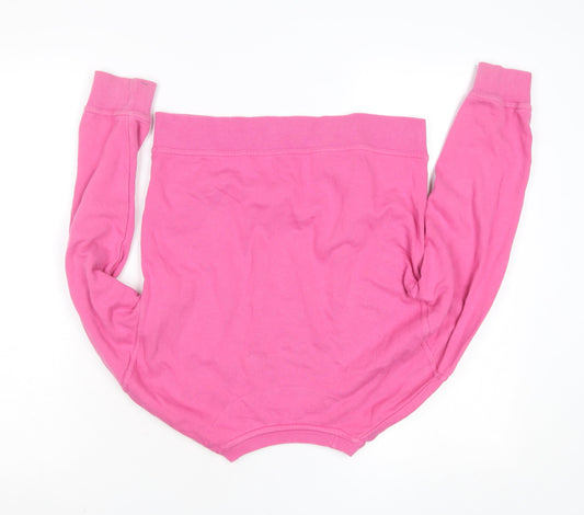 John Lewis Girls Pink Sequin Disco Sweatshirt 10 Years Cotton Pullover