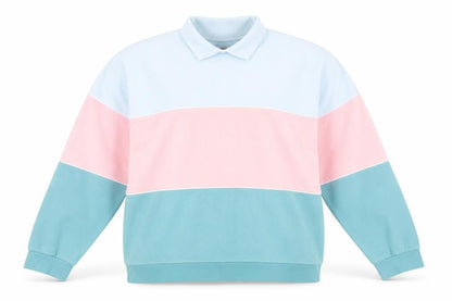 Mens UK Size L Topman Multicoloured Henley Sweatshirt