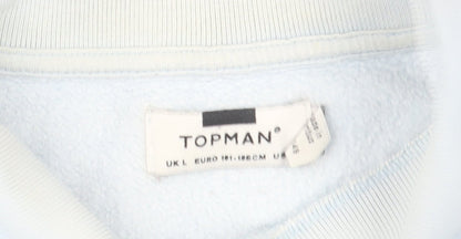 Mens UK Size L Topman Multicoloured Henley Sweatshirt