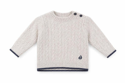 JoJo Maman Bébé Beige Lambswool Knit Baby Jumper 18-24 Months