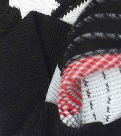 boohooMAN Men's Black Medium Christmas Polar Bear Knit Jumper