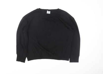 Womens UK Size 16 Disney Black Pullover Sweatshirt