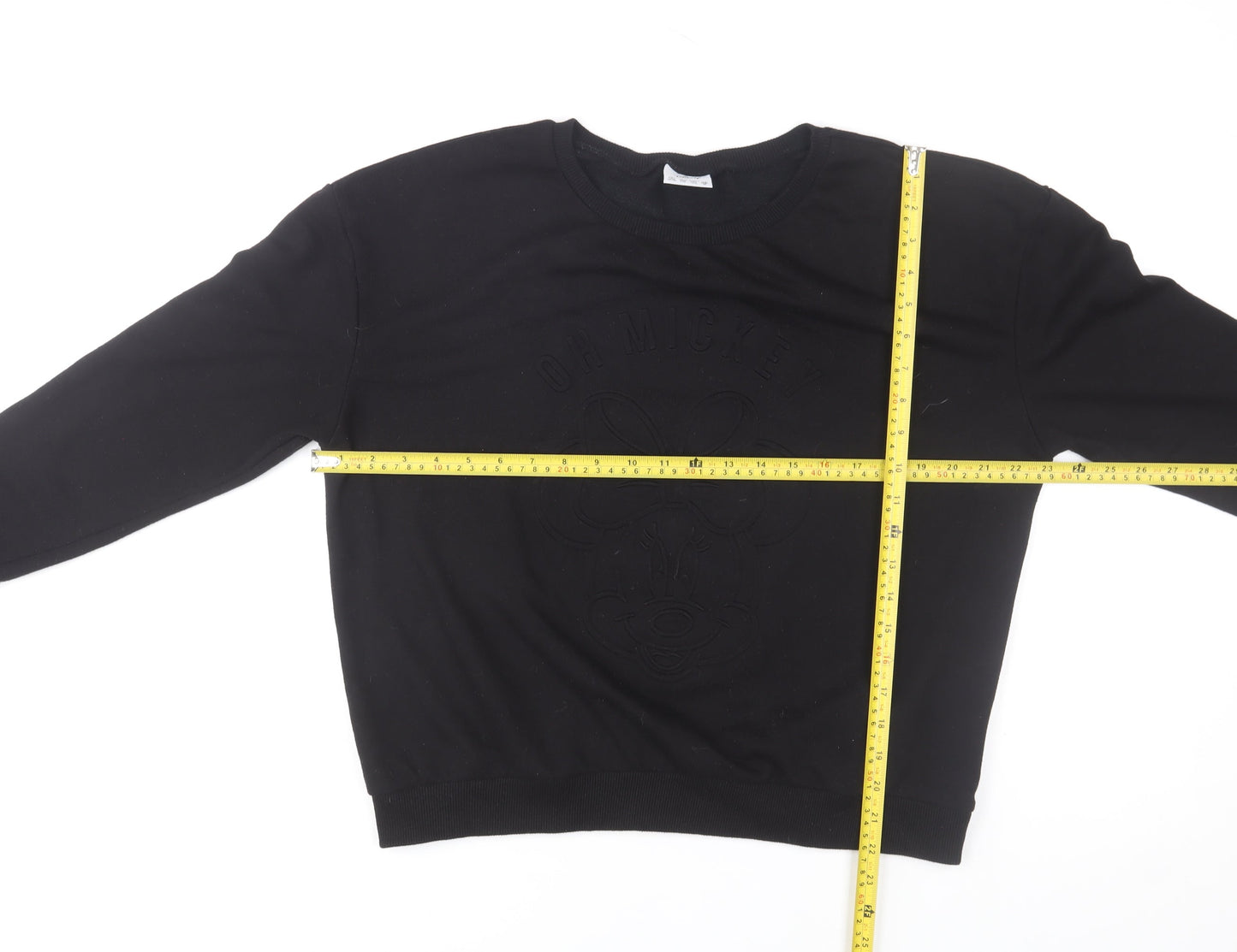 Womens UK Size 16 Disney Black Pullover Sweatshirt
