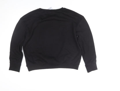 Womens UK Size 16 Disney Black Pullover Sweatshirt