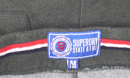 Superdry Mens Green Sweat Shorts M Drawstring Waist Sports Japan Logo