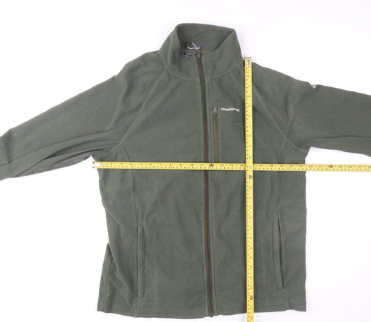 Craghoppers Men's Green Fleece Full Zip Jacket Size L Outdoor Hiking