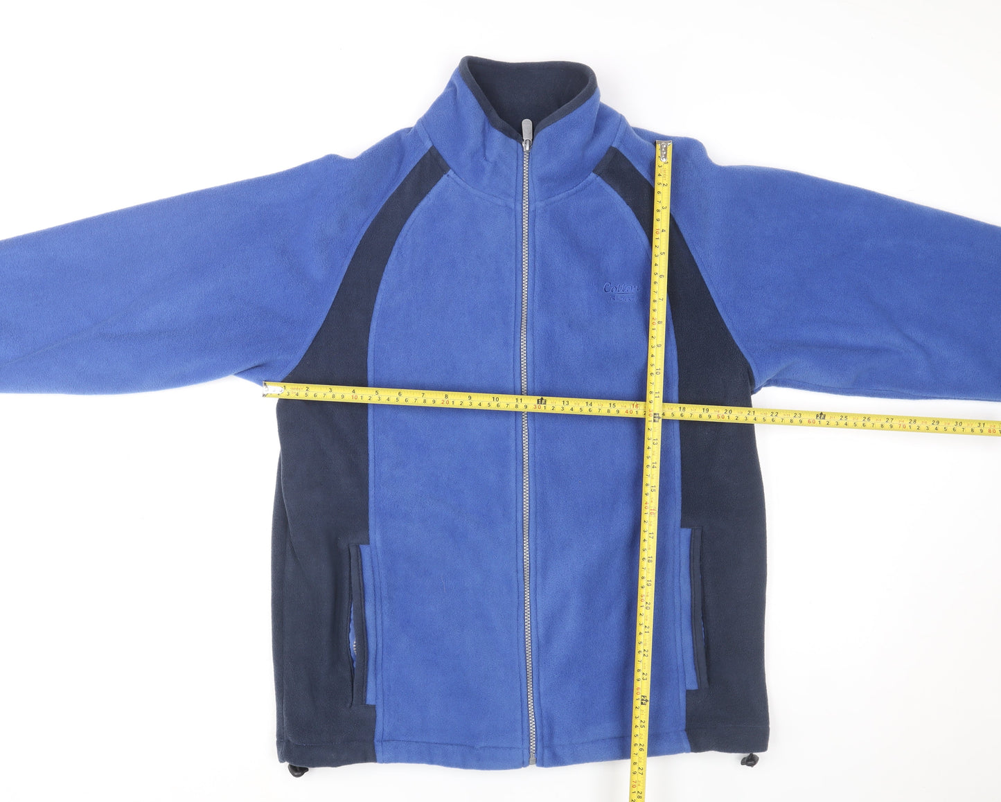 Cotton Traders Men's Blue Fleece Full Zip Jacket Size M Regular Fit