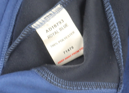 Cotton Traders Men's Blue Fleece Full Zip Jacket Size M Regular Fit