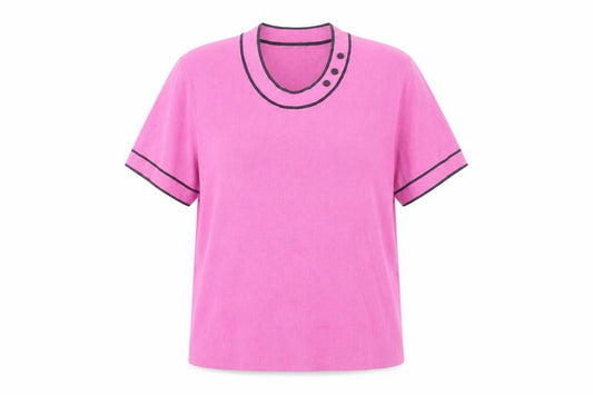 Womens UK Size 18 Eastex Pink Basic T-Shirt