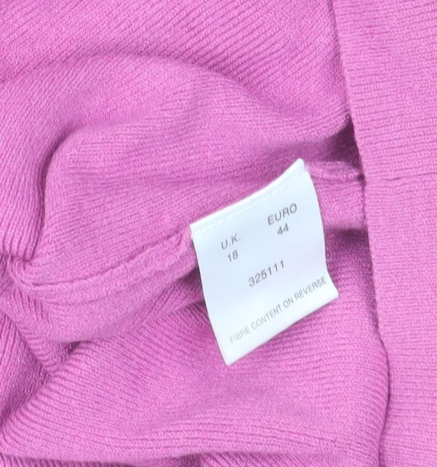 Womens UK Size 18 Eastex Pink Basic T-Shirt