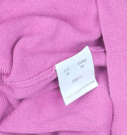 Womens UK Size 18 Eastex Pink Basic T-Shirt