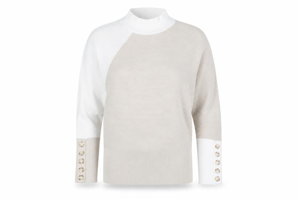 Womens UK Size M Mint Velvet Beige Pullover Jumper