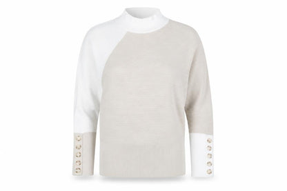 Womens UK Size M Mint Velvet Beige Pullover Jumper