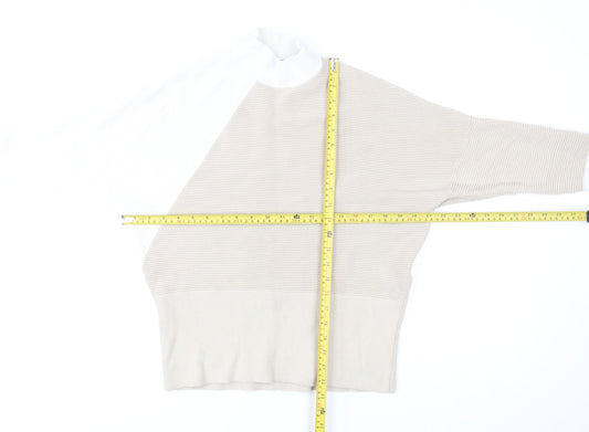 Womens UK Size M Mint Velvet Beige Pullover Jumper