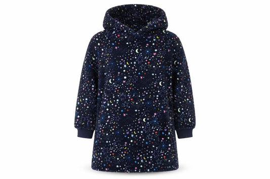 Marks and Spencer Boys Multicoloured Fleece Hooded One Piece Nightwear 9-10 Years