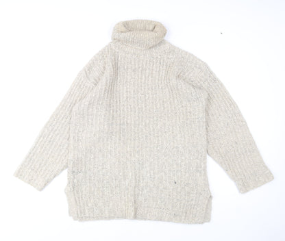 Womens UK Size One Size VIZ-A-VIZ Beige Pullover Jumper