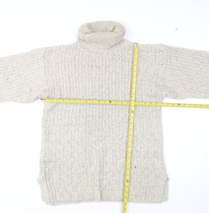 Womens UK Size One Size VIZ-A-VIZ Beige Pullover Jumper