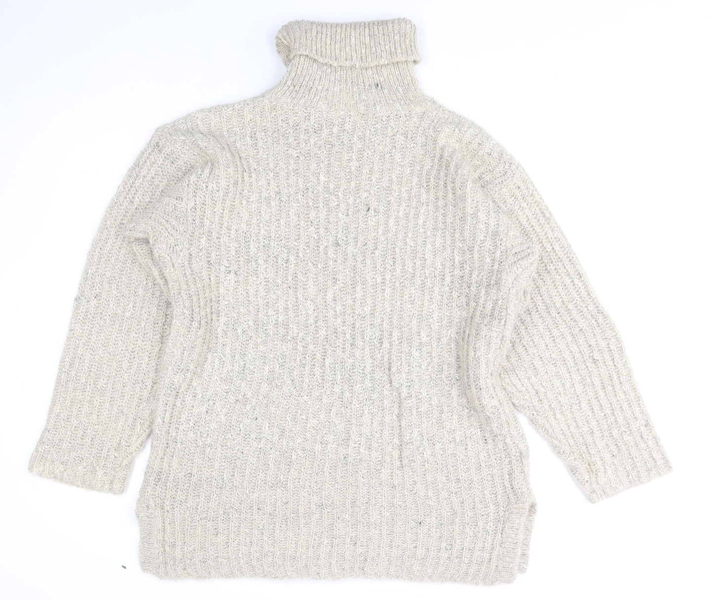 Womens UK Size One Size VIZ-A-VIZ Beige Pullover Jumper