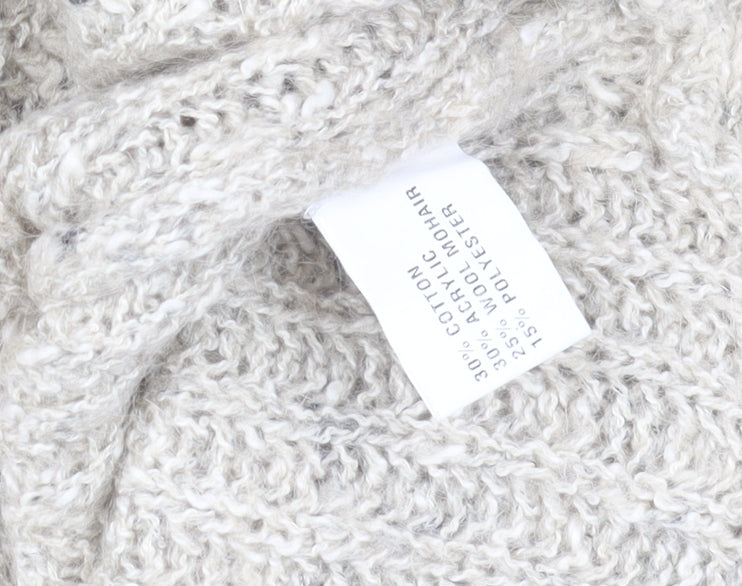 Womens UK Size One Size VIZ-A-VIZ Beige Pullover Jumper