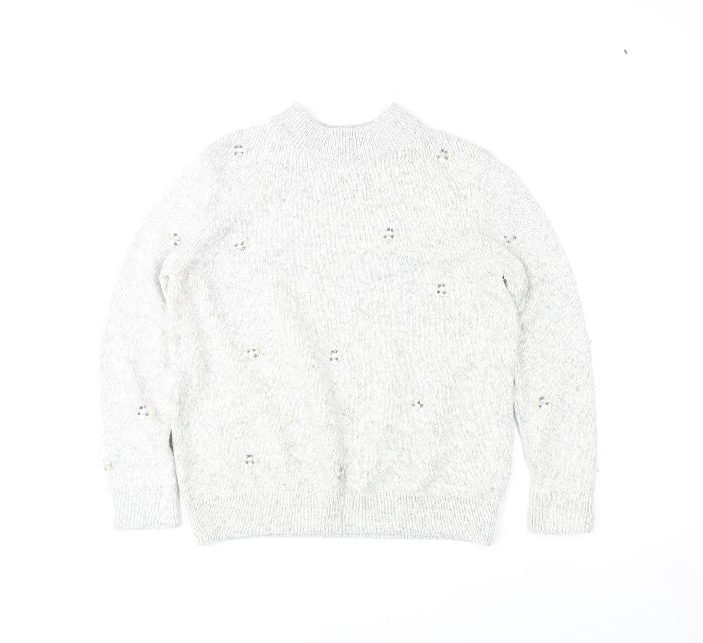 Womens UK Size 14 Marks and Spencer Grey Pullover Jumper