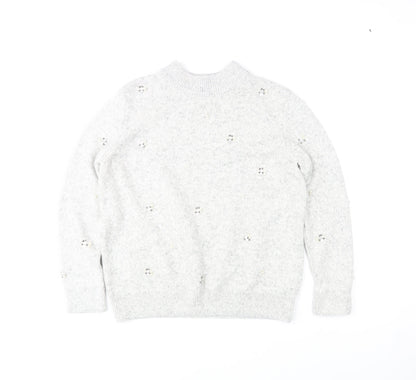Womens UK Size 14 Marks and Spencer Grey Pullover Jumper