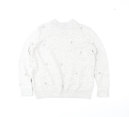 Womens UK Size 14 Marks and Spencer Grey Pullover Jumper