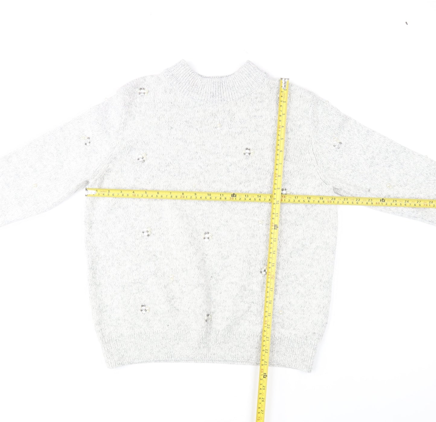 Womens UK Size 14 Marks and Spencer Grey Pullover Jumper