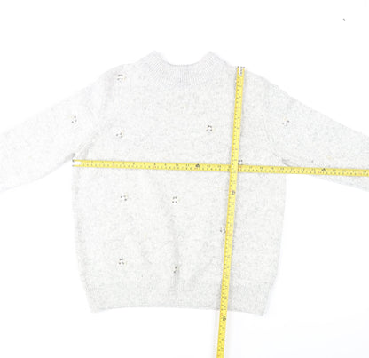 Womens UK Size 14 Marks and Spencer Grey Pullover Jumper