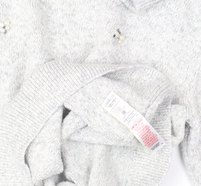 Womens UK Size 14 Marks and Spencer Grey Pullover Jumper