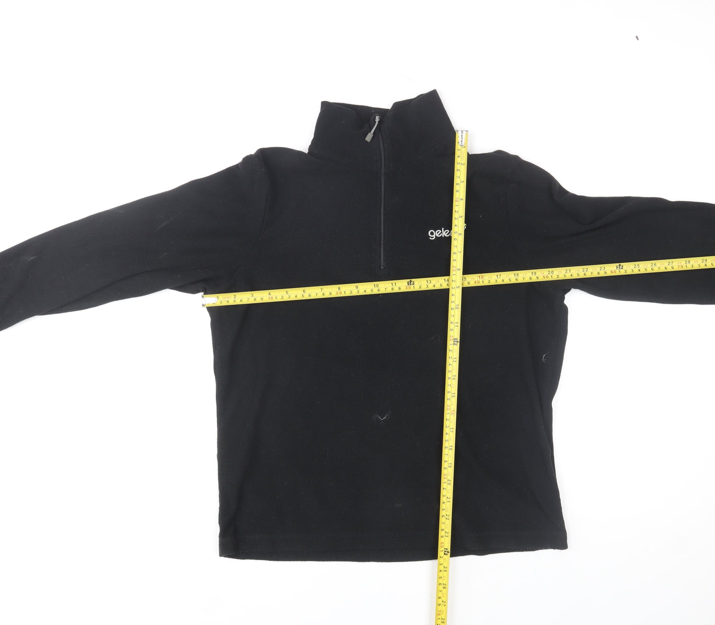 Gelert Womens Black XS Fleece 1/4 Zip Pullover Activewear Top