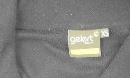 Gelert Womens Black XS Fleece 1/4 Zip Pullover Activewear Top