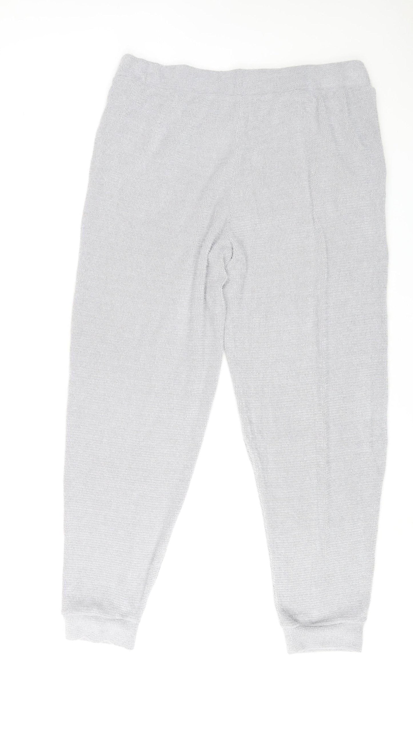 Marks and Spencer Women’s Silver Grey Knit Joggers Size L Regular