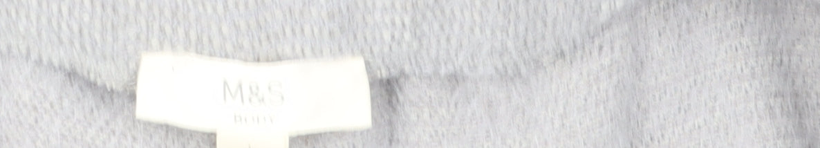 Marks and Spencer Women’s Silver Grey Knit Joggers Size L Regular