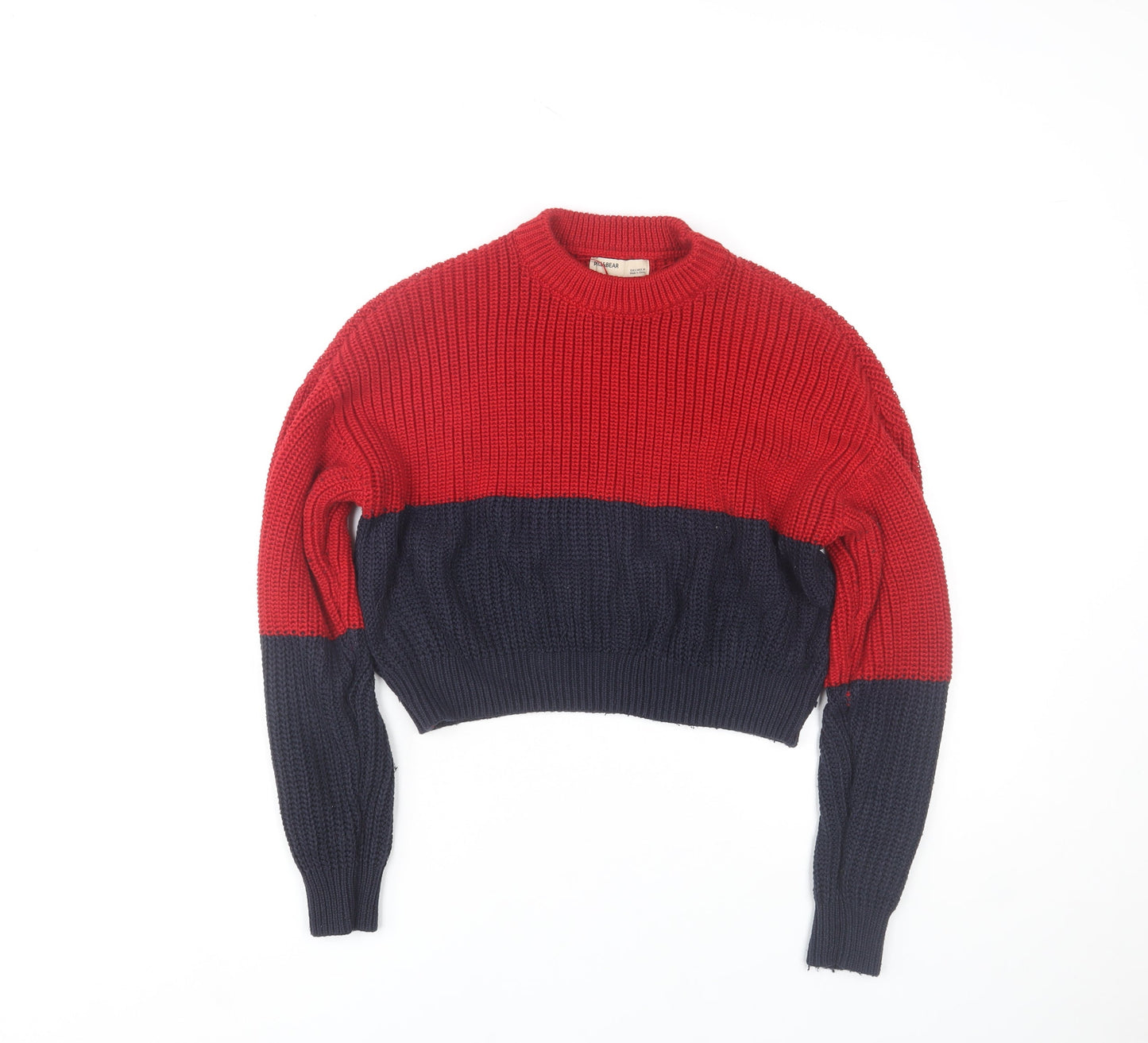 Womens UK Size S Pull&Bear Multicoloured Pullover Jumper