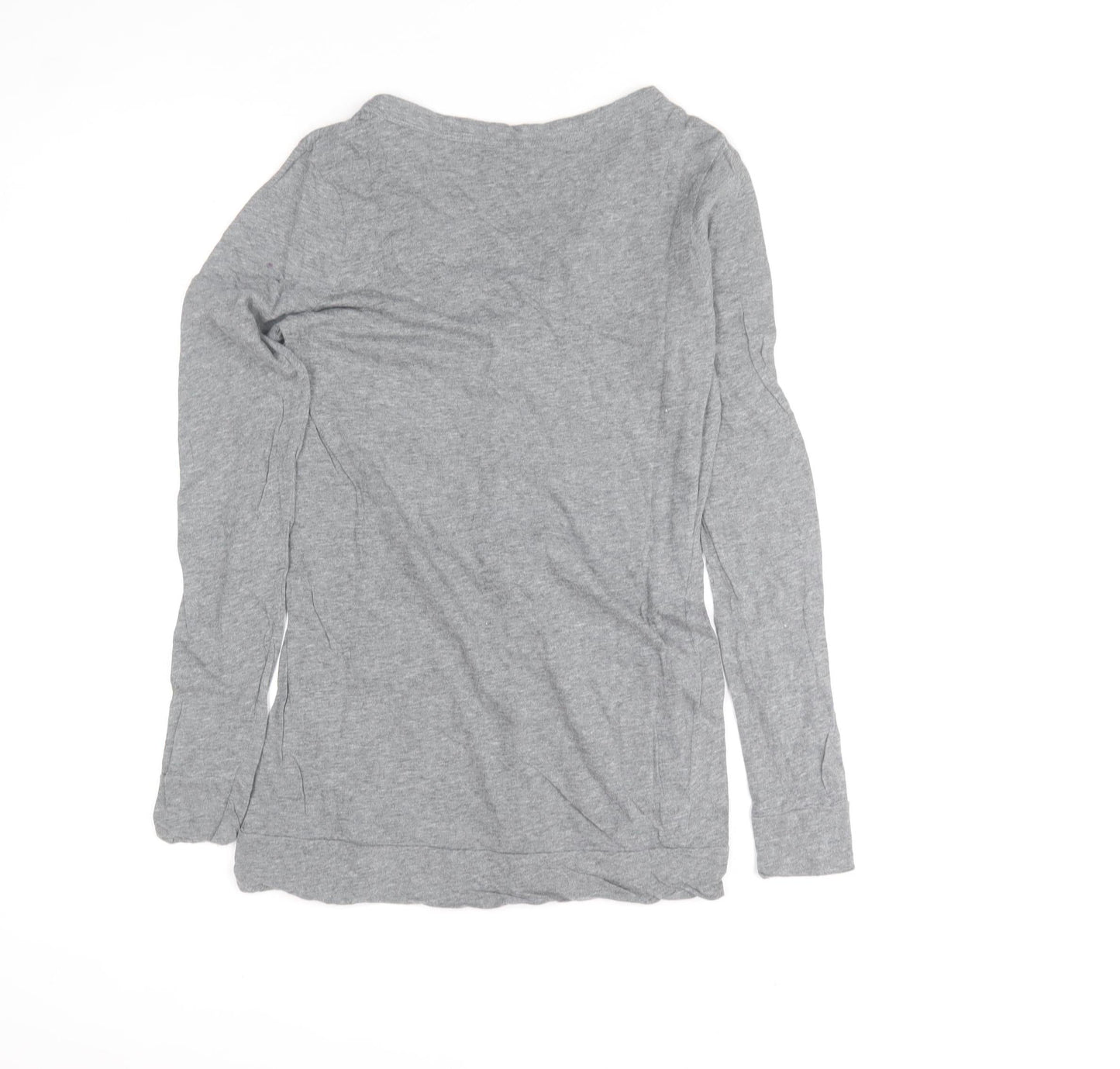 Womens UK Size M Mossimo Supply Co Grey Basic Button-Up