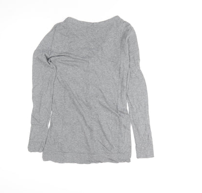 Womens UK Size M Mossimo Supply Co Grey Basic Button-Up