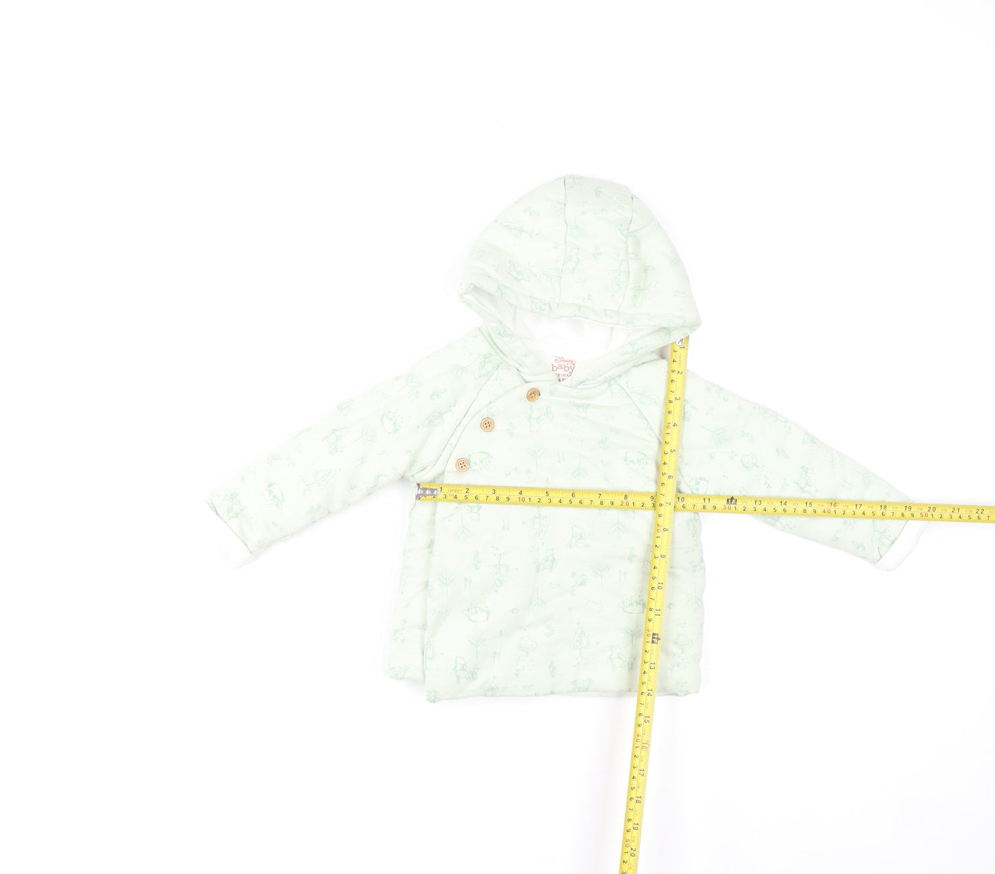 Disney Baby at Primark Winnie the Pooh Green Hooded Puffer Coat 12-18 Months