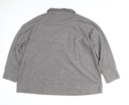 Mens UK Size L ASOS Grey Henley Sweatshirt