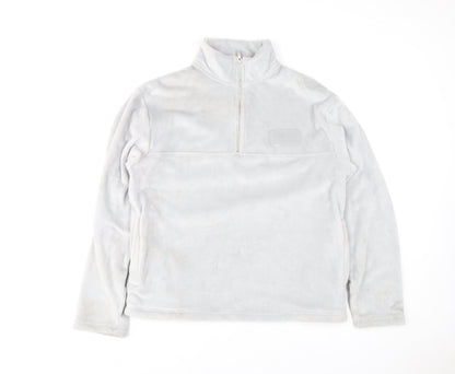 Mens UK Size M Topman Grey 1/2 Zip Sweatshirt
