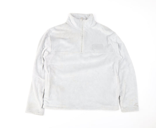 Mens UK Size M Topman Grey 1/2 Zip Sweatshirt