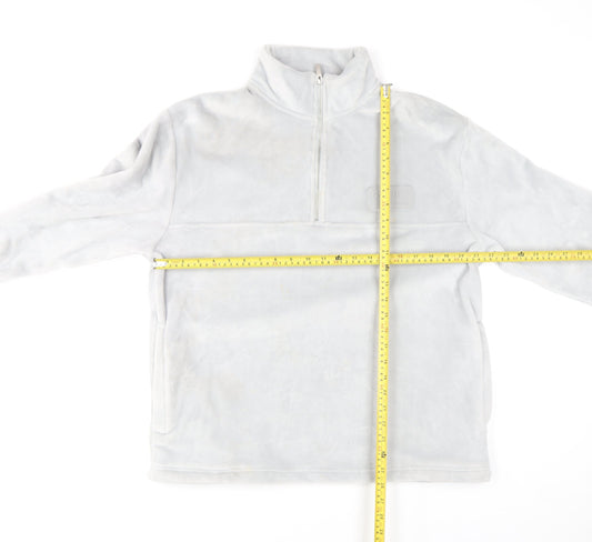 Mens UK Size M Topman Grey 1/2 Zip Sweatshirt