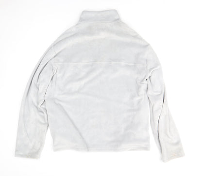 Mens UK Size M Topman Grey 1/2 Zip Sweatshirt