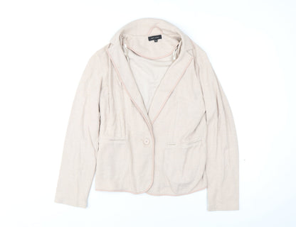 Womens UK Size 12 New Look Beige Basic Jacket