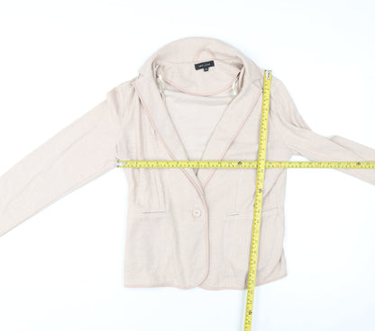 Womens UK Size 12 New Look Beige Basic Jacket